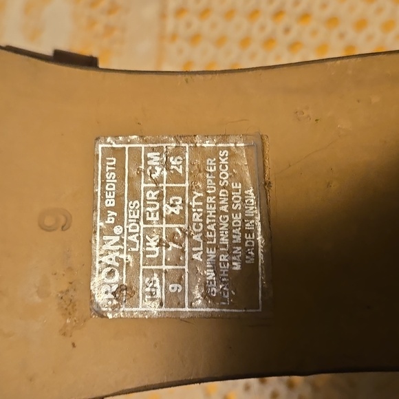 Roan by Bed Stu Alacrity Leather Sandal Brown/Tan Women's Size 9 EU 40 - Picture 7 of 10